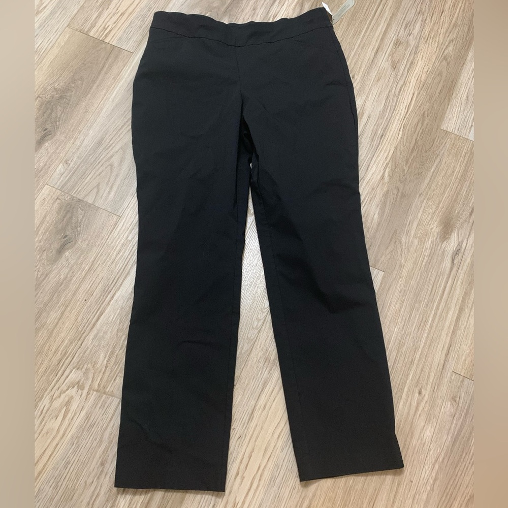 Talbots Slimming Pull On Pants Black 16 NEW